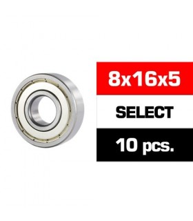 8x16x5mm KIT RODAMIENTOS SELECT NMB TAPAS METALICAS (10u.)