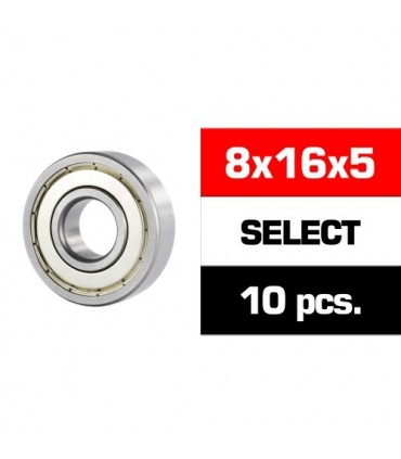 8x16x5mm KIT RODAMIENTOS SELECT NMB TAPAS METALICAS (10u.)