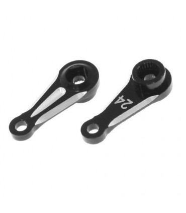 SERVO HORN DIRECCION ALUMINIO HITEC 24T (1u.)
