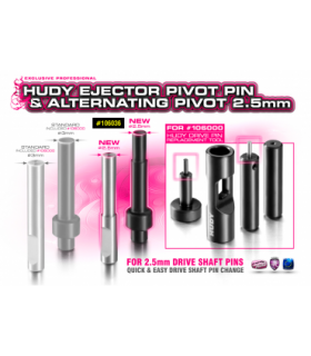 EJECTOR PIVOT PIN & ALTERNATING PIVOT 2.5MM FOR106000