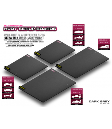 FLAT SET-UP BOARD 1/10&1/12 ON ROAD DARK GREY