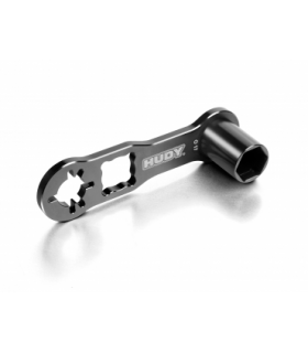 HUDY WHEEL NUT & 3/4 SHOE FLYWHEEL MULTI-TOOL 1/8 BUGGY & GT