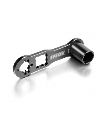 HUDY WHEEL NUT & 3/4 SHOE FLYWHEEL MULTI-TOOL 1/8 BUGGY & GT