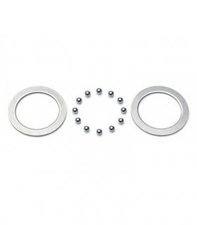 DIFF WASHER+ BALL STEEL 2.4 MM ( 2+12 ) SET