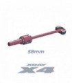 X4 ECS DRIVE SHAFT 58MM - HUDY SPRING STEEL - SET