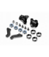 ALU STEERING BLOCKS WITH GRAPHITE EXTENSION PLATES - SET