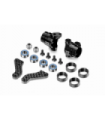 ALU STEERING BLOCKS WITH GRAPHITE EXTENSION PLATES - SET