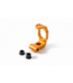 ALU C-HUB FRONT BLOCK  LEFT - 4° DEG - ORANGE