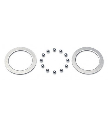 DIFF WASHER+ BALL STEEL 2.4 MM ( 2+12 ) SET