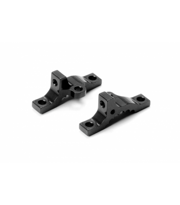 ALU UPPER CLAMP FRONT - MULTI-FLEX - BLACK - 7075 T6 - (L+R)