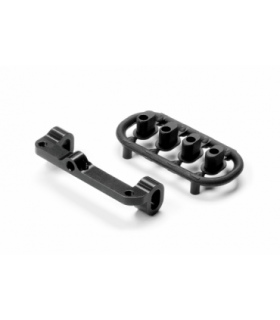 SET ALU UPPER ARM HOLDER - DERECHO - NEGRO - SWISS 7075 T6