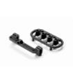 SET ALU UPPER ARM HOLDER - DERECHO - NEGRO - SWISS 7075 T6