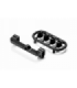 SET ALU UPPER ARM HOLDER - IZQUIRDO - NEGRO - SWISS 7075 T6