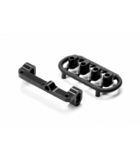 SET ALU UPPER ARM HOLDER - IZQUIRDO - NEGRO - SWISS 7075 T6