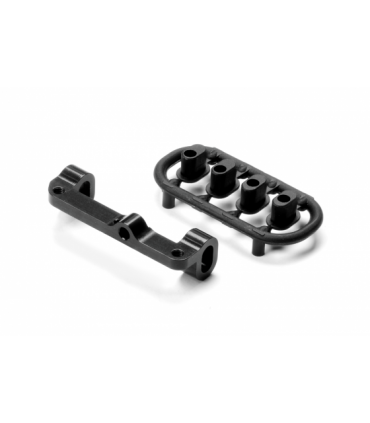 SET ALU UPPER ARM HOLDER - IZQUIRDO - NEGRO - SWISS 7075 T6