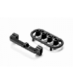 SET ALU UPPER ARM HOLDER - IZQUIRDO - NEGRO - SWISS 7075 T6