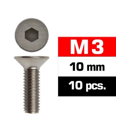 TORNILLOS M3x10mm AVELLANADO (10u.)