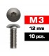 TORNILLOS M3x12mm BOTON (10u.)