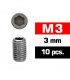 TORNILLOS M3x3mm PRISIONEROS (10u.)