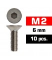TORNILLOS M2x6mm AVELLANADO (10u.)