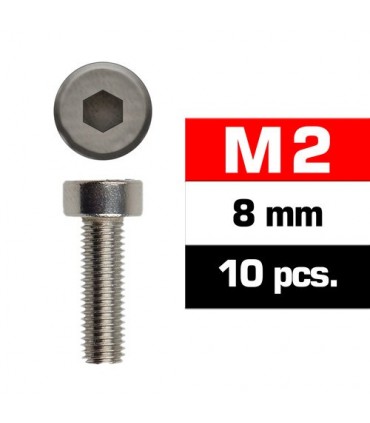 TORNILLOS M2x8mm CILINDRICO (10u.)