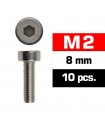 TORNILLOS M2x8mm CILINDRICO (10u.)