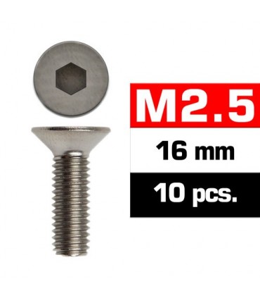 TORNILLOS M2.5x16mm AVELLANADO (10u.)