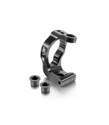 ALU CASTER BLOCK 18° LEFT - SWISS 7075 T6