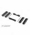 ALU FRONT LOWER SUSP. HOLDERS SET - SQUARE ADJ. ROLL-CENTER