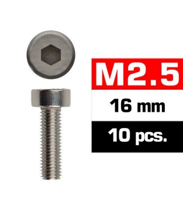 TORNILLOS M2.5x16mm CILINDRICO (10u.)