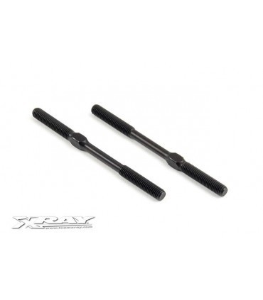 ADJ. TURNBUCKLE M5 L/R 75 MM - SPRING STEEL (2)