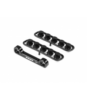 GT’22 ALU REAR LOWER SUSP. HOLDER - FRONT - SQUARE ADJ. ROLL-C.