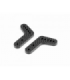 GT GRAPHITE REAR ROLL CENTER UPRIGHT PLATE 4MM (2)