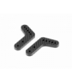 GT GRAPHITE REAR ROLL CENTER UPRIGHT PLATE 4MM (2)