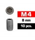 TORNILLOS M4x8mm PRISIONEROS (10u.)