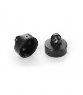 TUERCA DE AMORTIGUADOR XB8 ALU 4x ORIFICIO DE PURGA - NEGRO (2)