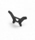 XT4 GRAPHITE SHOCK TOWER REAR 3.5MM
