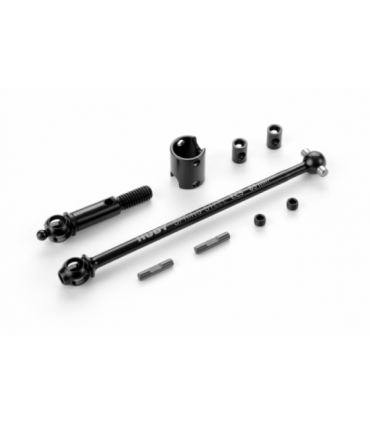 SET EJE TRANSMISIÓN DELANTERO ECS 83MM CON PASADOR DE 2.5MM - MUELLE HUDY ACERO