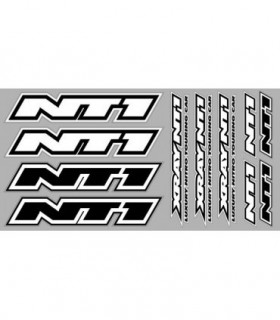 PEGATINAS CARROCERIA XRAY NT1 - BLANCO