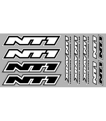 PEGATINAS CARROCERIA XRAY NT1 - BLANCO