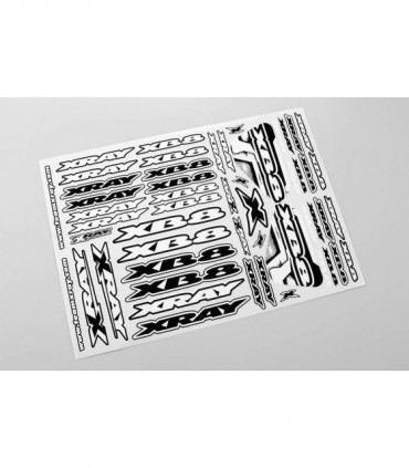 PEGATINAS CARROCERIA XRAY XB8 - BLANCO
