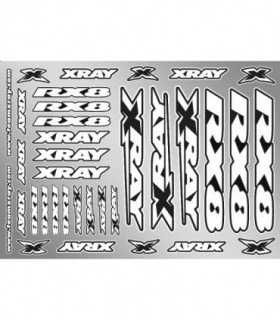 PEGATINAS CARROCERIA XRAY RX8 - BLANCO