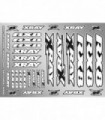 PEGATINAS CARROCERIA XRAY RX8 - BLANCO
