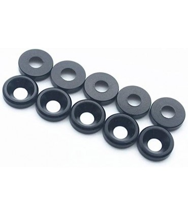 ARANDELA ALUMINIO CONICA - NEGRA (10)