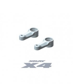X4 ALU DUAL STEERING ARM - BLACK + BALL-BEARINGS (