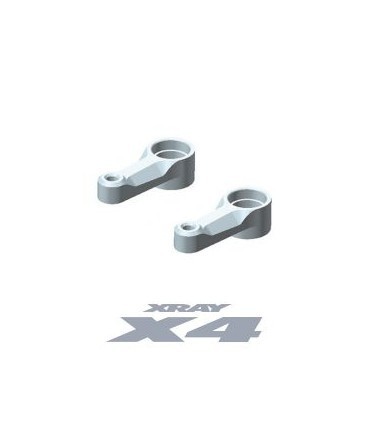 X4 ALU DUAL STEERING ARM - BLACK + BALL-BEARINGS (