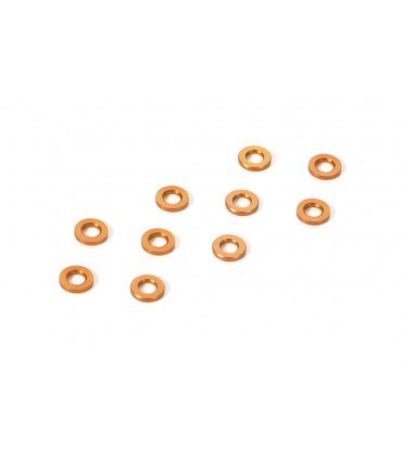ARANDELAS 3X6X0.5MM - NARANJA (10)