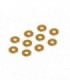 ARANDELAS ALUMINIO 3X6X1 NARANJA (10)