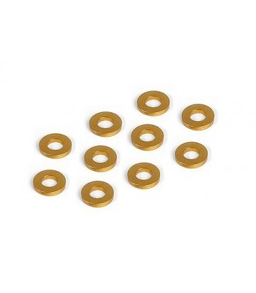 ARANDELAS ALUMINIO 3X6X1 NARANJA (10)