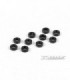 ARANDELAS DE ALUMINIO 3X6X2 NEGRAS (10)